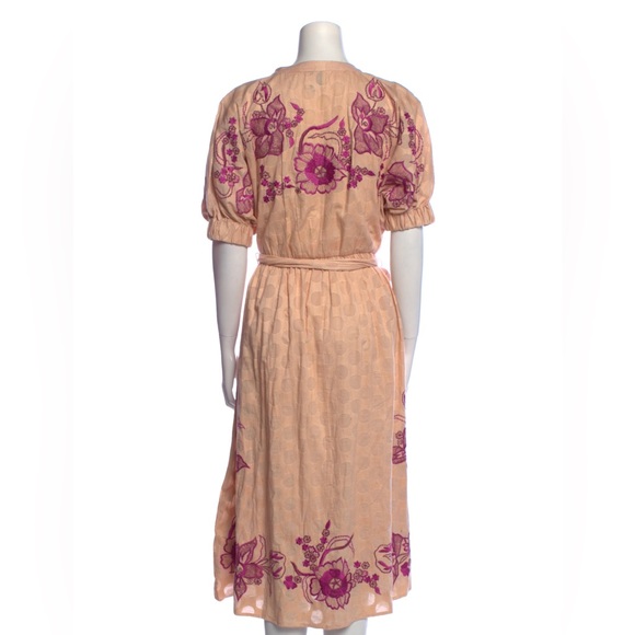 MISA Los Angeles Floral Print Midi Length Dress - Picture 3 of 3